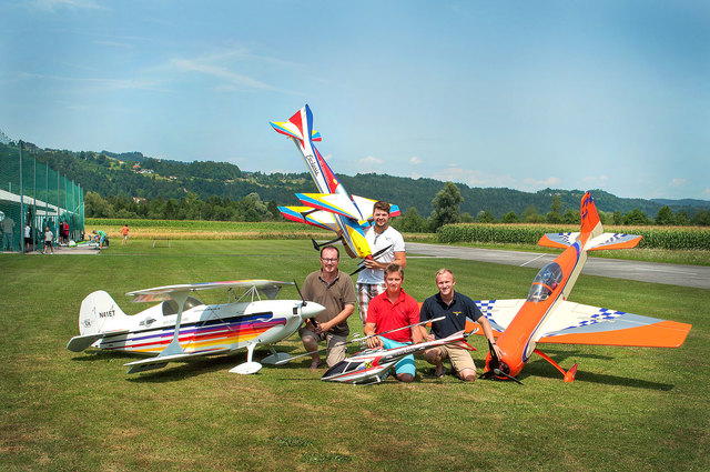 Das Organisationsteam des "Rosental AirMeet"