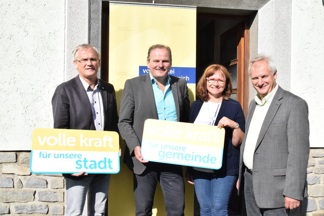 Robert Altschach, Eduard Köck, Anette Töpfl und Reinhard Deimel präsentieren ihre Arbeitsbilanz.