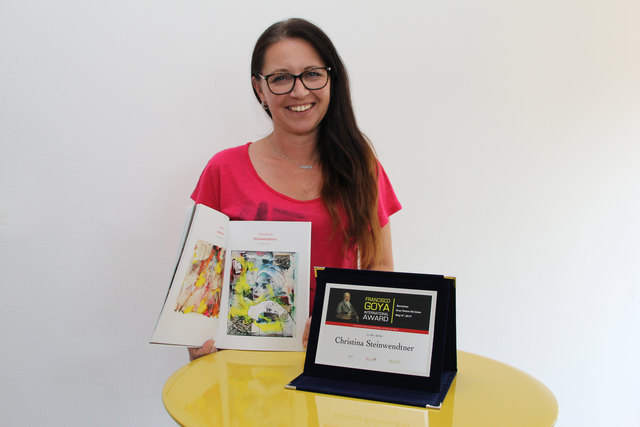 Christina Steinwendtner erhielt im Mai dieses Jahres den Goya Award in Barcelona.