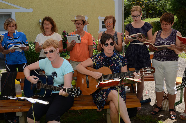 Der Chor Niederranna begleitet die Messe. | Foto: Pointinger/BRS