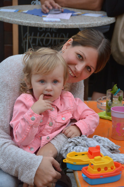Simone mit Annalena