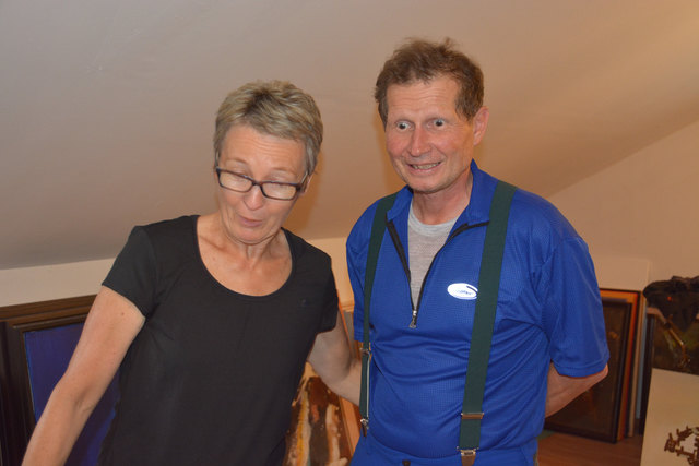 Lebzelter Gottfried Stöckl mit seiner Gerhild