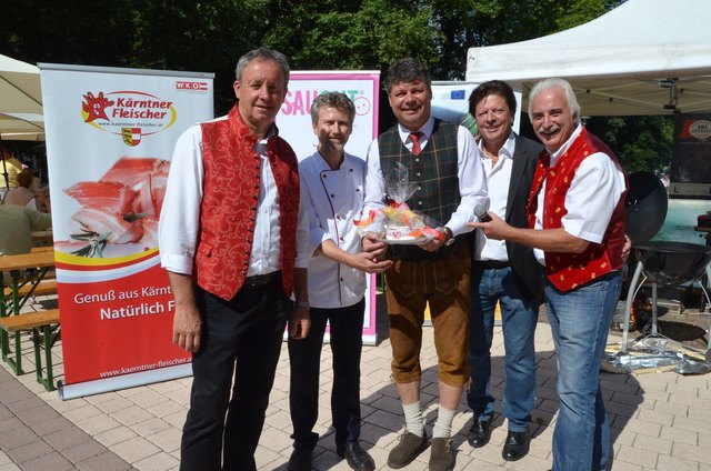 Eröffnung mit Ferdinand Hueter, Ernst Lienbacher, Gerhard Pirih, Willi Koch und Raimund Plautz