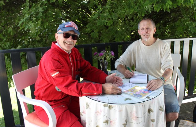 Reinhard Koller im Gespräch mit BB Redakteuer Walter Kellner