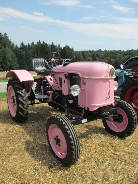 Ein Mädchentraktor beim Bauernfest in Mooskirchen.