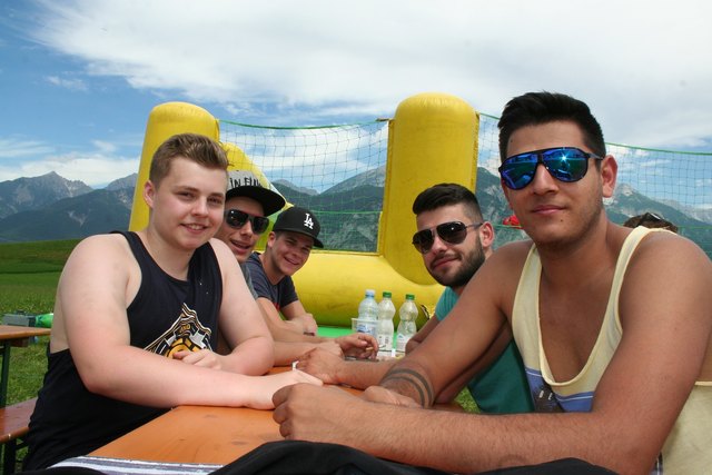 Hier noch ohne "Mass" (Bier): Das Team Goasmass