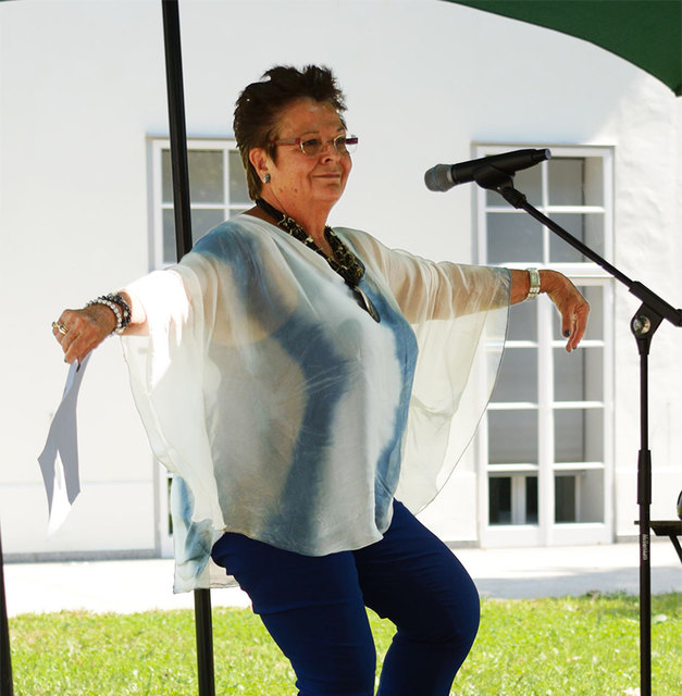 Christine Tidl beim SlamIYC | Foto: Roland Sagmeister