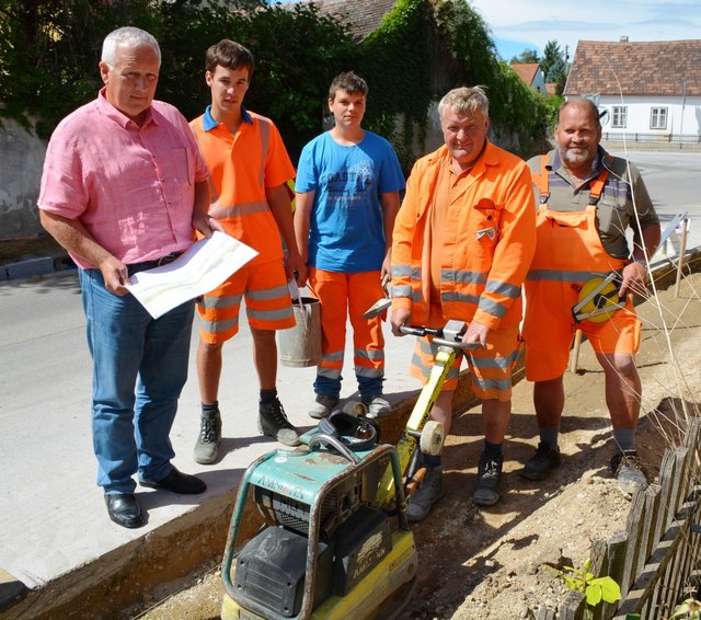 Hubert Fiegl kann sich auf Partieführer Robert Autherith, Manfred Pazour, Florian Hammerschmied und Michael Schreiber verlassen. Foto: Josef Messirek