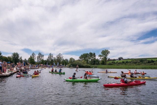 Mehr als 60 Teilnehmer kämpften um die begehrten Fischach-Meisterschafts-Titel. | Foto: TVB Seekirchen/Albert Moser