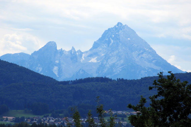 Zoom-Ansicht vom Fuchshofgut in Henndorf, Entfernung ca. 50km.