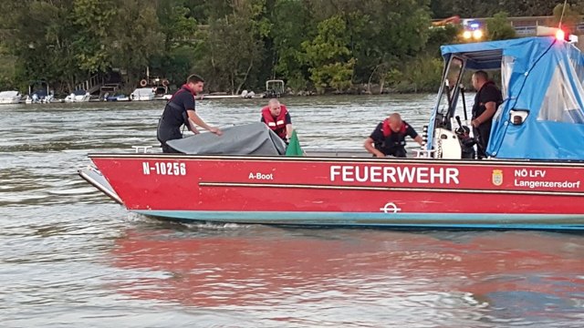 Ein Boot kenterte auf der Donau. | Foto: Feuerwehr Klosterneuburg