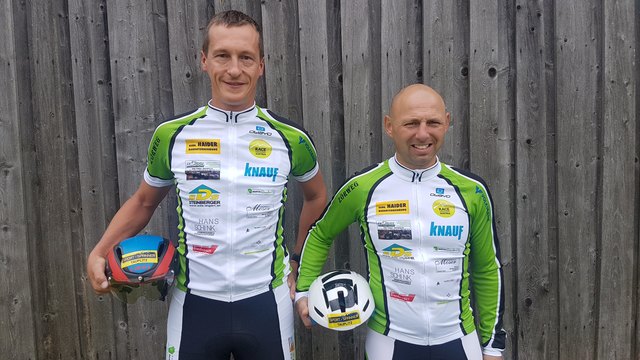 Martin Gruber und Gerald Schink (v. l.) gehen beim Race around Austria gemeinsam an den Start. | Foto: KK