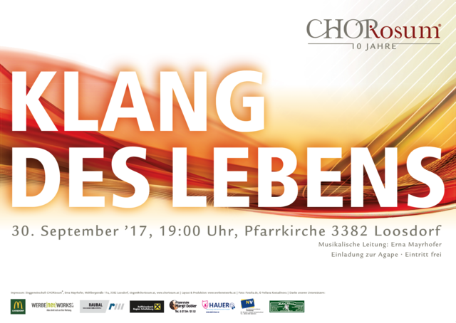 10 Jahre CHORiosum – Klang des Lebens | Foto: werbentworks.at | fotolia.de - Neliana Kostadinowa