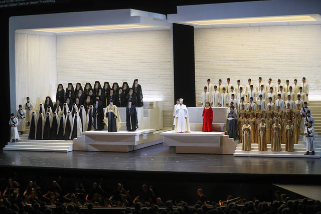 Salzburger Festspele 2017Fotoprobe "AIDA" im Großen Festspielhaus SalzburgFoto: Franz Neumayr      3.8.2017Bühnenbild, Übersicht