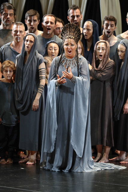 Salzburger Festspele 2017Fotoprobe "AIDA" im Großen Festspielhaus SalzburgFoto: Franz Neumayr      3.8.2017Im Bild Anna Netrebko als Aida