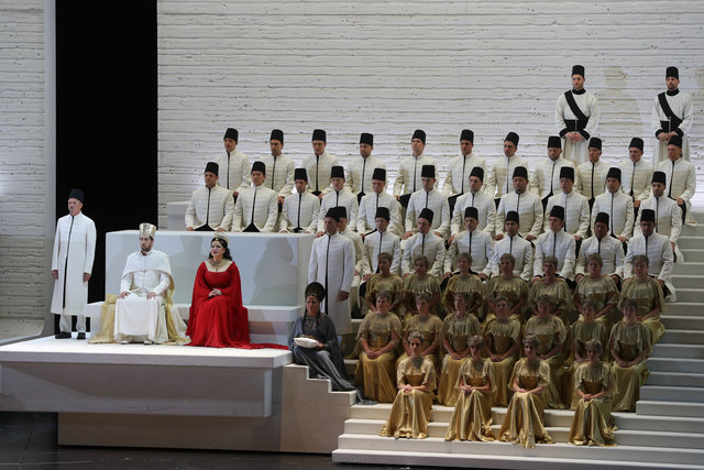 Salzburger Festspele 2017Fotoprobe "AIDA" im Großen Festspielhaus SalzburgFoto: Franz Neumayr      3.8.2017Bühnenbild, Übersicht