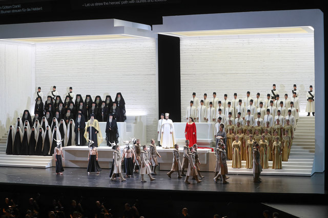 Salzburger Festspele 2017Fotoprobe "AIDA" im Großen Festspielhaus SalzburgFoto: Franz Neumayr      3.8.2017Bühnenbild, Übersicht