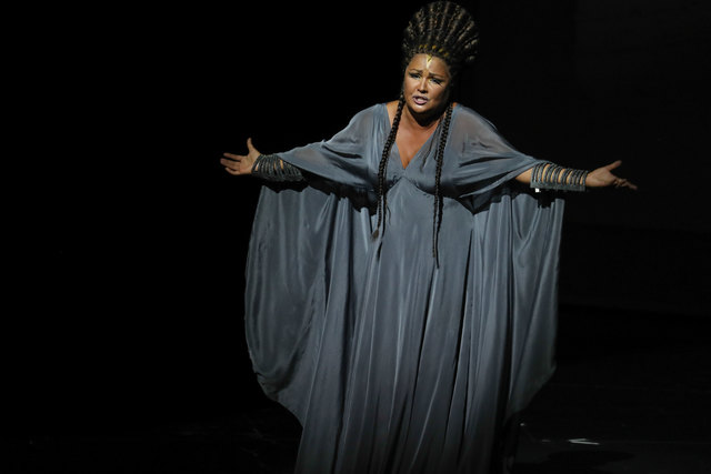 Salzburger Festspele 2017Fotoprobe "AIDA" im Großen Festspielhaus SalzburgFoto: Franz Neumayr      3.8.2017Im Bild Anna Netrebko als Aida