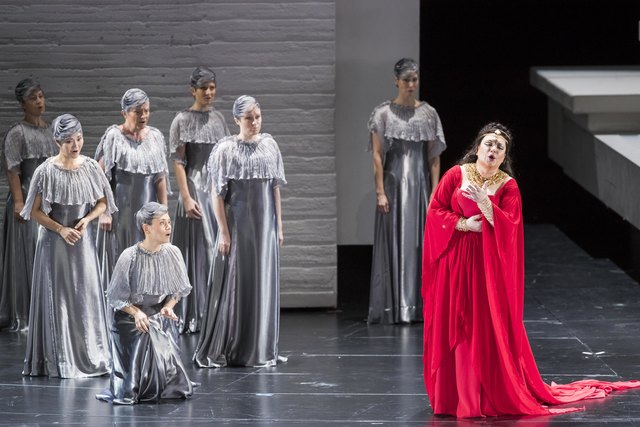 Fotoprobe Giuseppe Verdi AIDA Foto: Neumayr/Leo 01.08.2017 Jekaterina Sementschuk (Amneris)