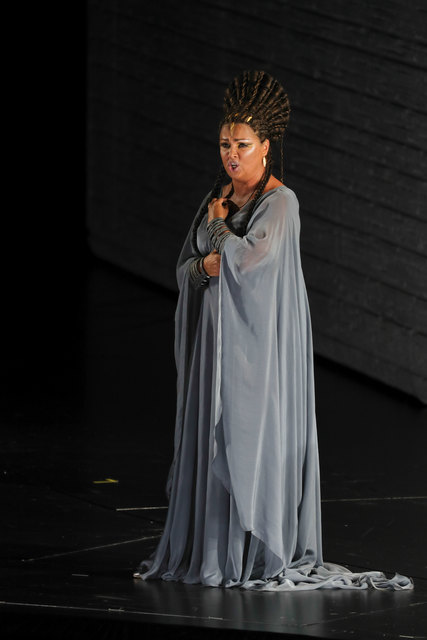 Salzburger Festspele 2017Fotoprobe "AIDA" im Großen Festspielhaus SalzburgFoto: Franz Neumayr      3.8.2017Im Bild Anna Netrebko als Aida