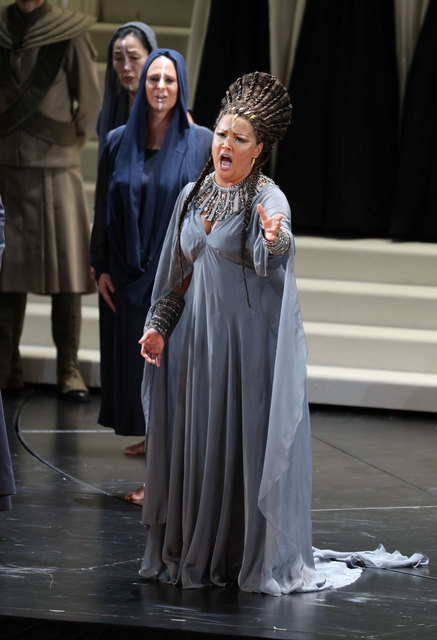 Salzburger Festspele 2017Fotoprobe "AIDA" im Großen Festspielhaus SalzburgFoto: Franz Neumayr      3.8.2017Im Bild Anna Netrebko als Aida