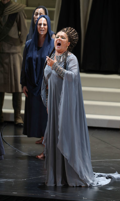 Salzburger Festspele 2017Fotoprobe "AIDA" im Großen Festspielhaus SalzburgFoto: Franz Neumayr      3.8.2017Im Bild Anna Netrebko als Aida