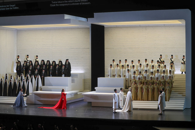 Salzburger Festspele 2017Fotoprobe "AIDA" im Großen Festspielhaus SalzburgFoto: Franz Neumayr      3.8.2017Bühnenbild, Übersicht
