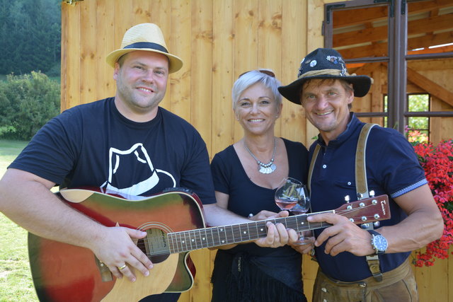 Chris Stermitz mit Petra und Günther Jordan