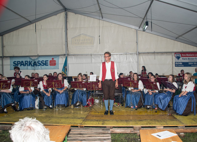 Die Katschtaler Trachtenkapelle Rennweg spielte den Frühschoppen am Waldfest.