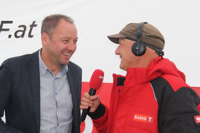 Rainer Perle hat mit Bgm. Winkler einen auskunftsfreudigen Gesprächspartner.