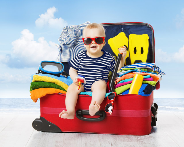 Für das Baby darf ruhig ein bisschen mehr Proviant eingepackt werden.