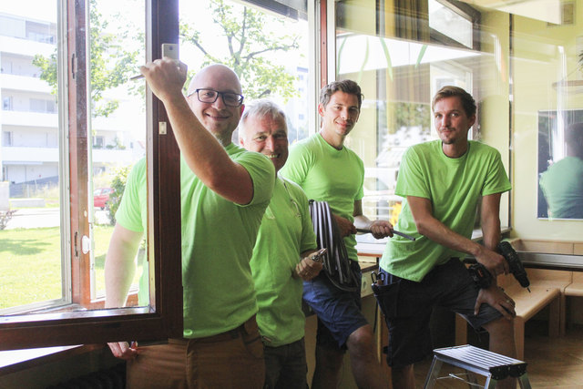Mathias Möseneder, Bernhard Herrko, Stefan Fritz und Simon Poschinger