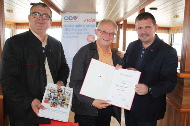 Franz Eckhardt hält dem ÖGB seit 40 Jahren die Treue. | Foto: ÖGB