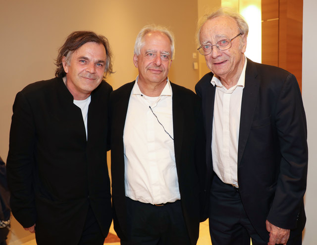 Markus Hinterhäuser, Regisseur William Kentridge, Alfred Brendel | Foto: Franz Neumayr