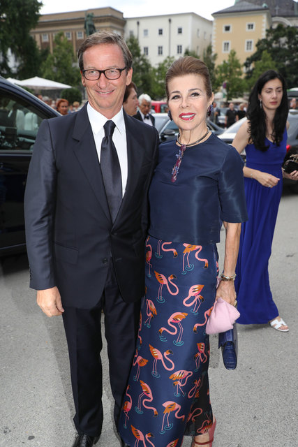 Galerist Thaddaeus Ropac und Prinzessin Firyal von Jordanien | Foto: Franz Neumayr