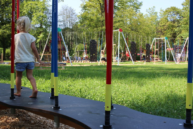 Motorikpark im Naherholungsgebiet in Braunau