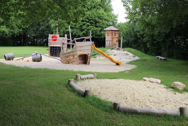 Spielplatz in Scheuhub: Wurde erst im Frühjahr eröffnet