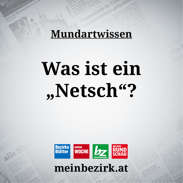 Wer kennt den Begriff "Netsch" und kann unser heutiges Mundart-Rätsel auflösen?