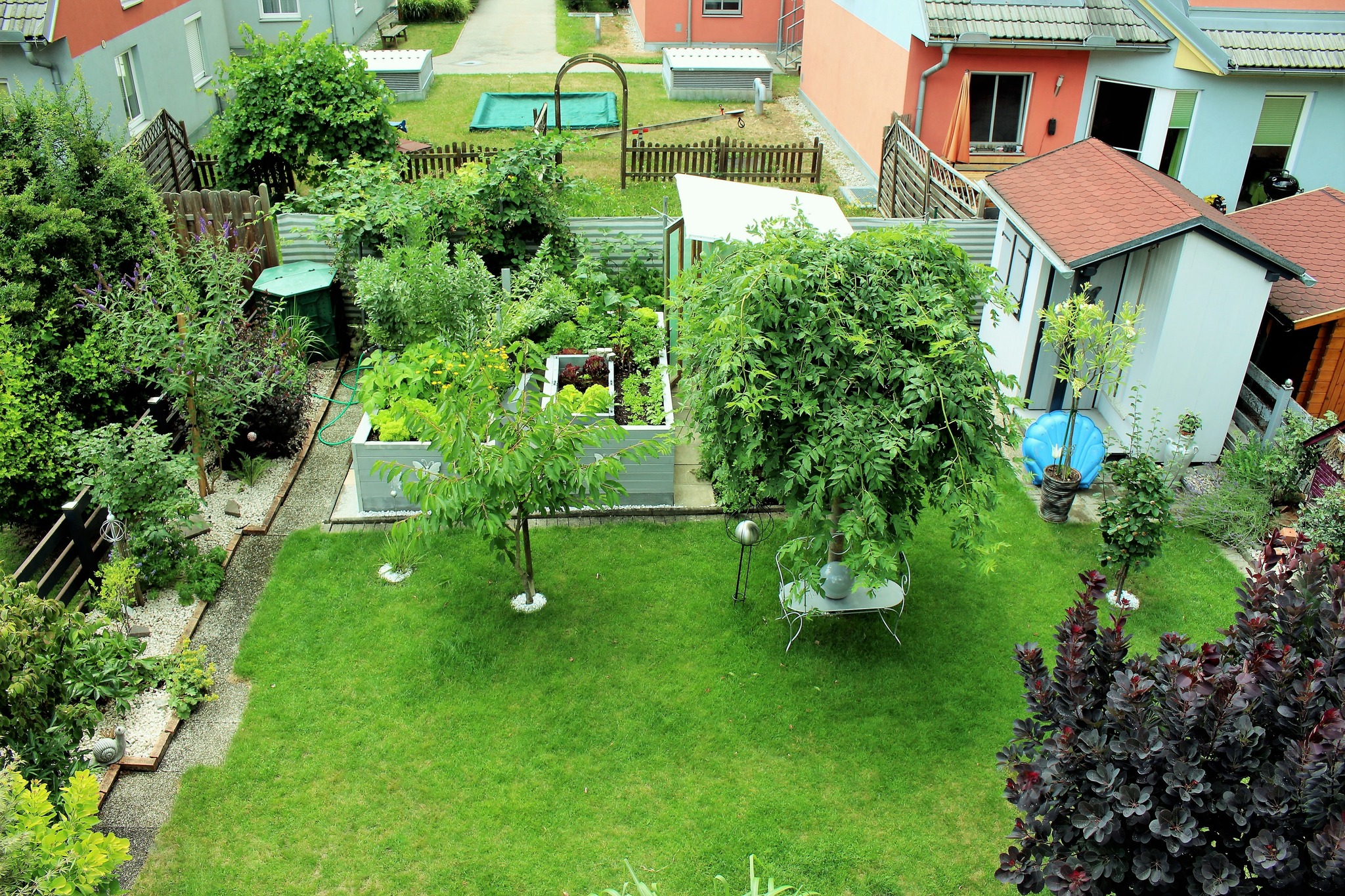 Blick in den Garten Enns