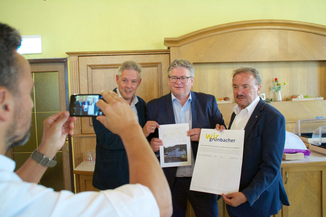 Signalisierten sofort ein klares Nein: LA Hermann Hauer, GR Rudi Gruber, NR Hans Rädler.