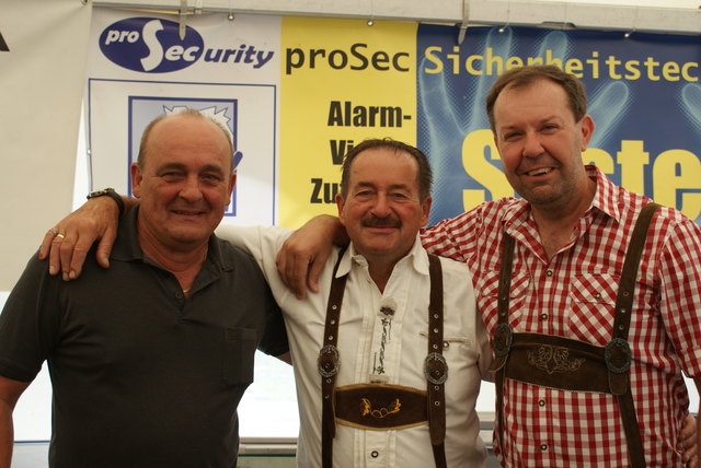 Organisatoren und Helfer: Viktor, Walter und Christian