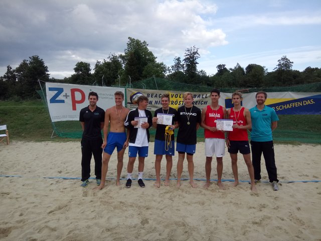 v.l.n.r.: Manuel Leitgeb, Florian Hirsch, Raphael Ponzer, Alexander Spring, Tobias Michael Janotta, Florian Blauensteiner, Kevin Braunstein, Stefan Ratheyser