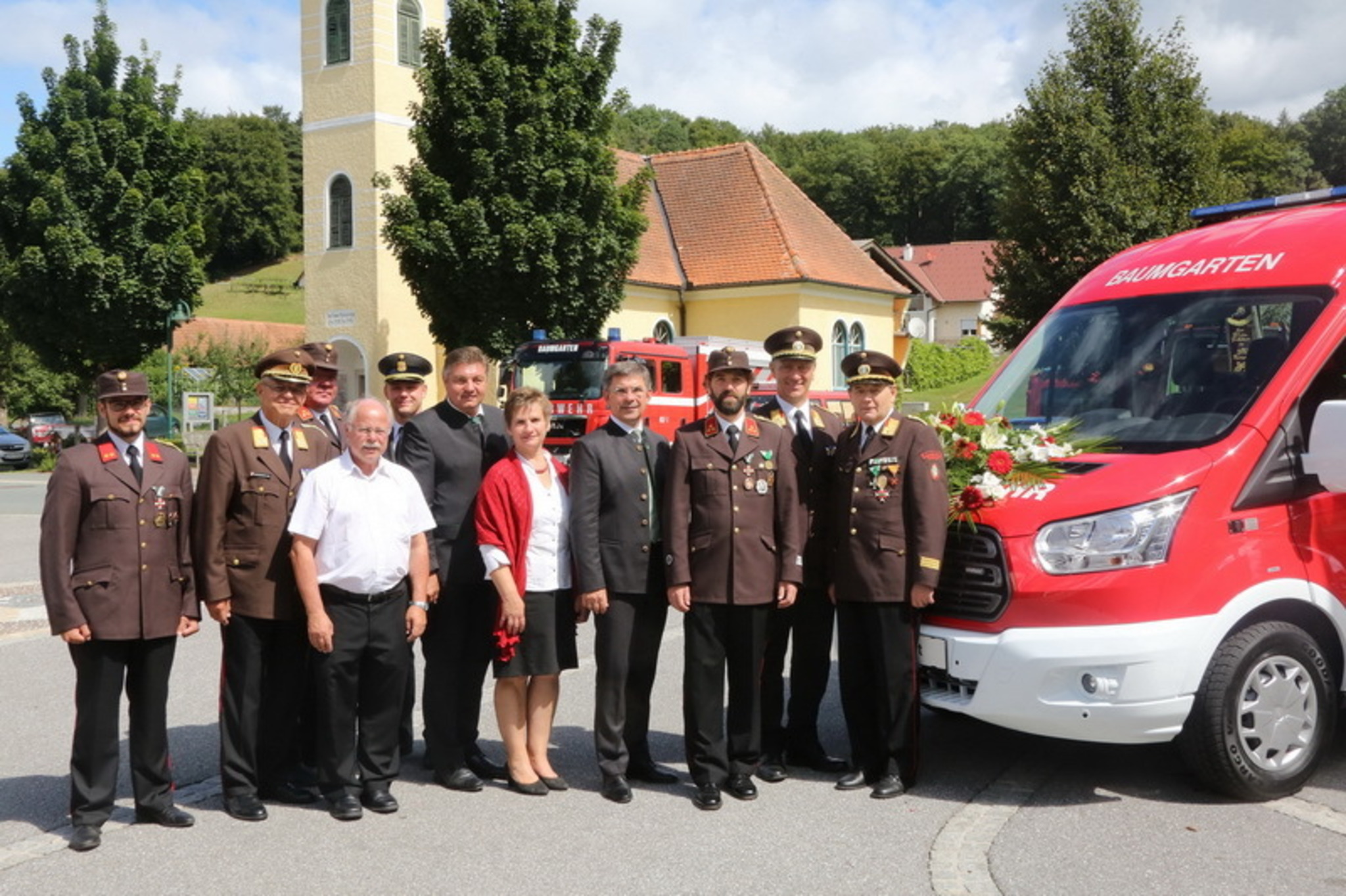 Gnas feierte mit der Feuerwehr Baumgarten Südoststeiermark