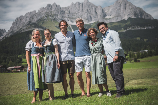 Ulli Ehrlich, Sara Foster, Tommy Haas, Herbert Günther, Resi und Jakob Frauenschuh (v. li.). | Foto: Mia Knoll