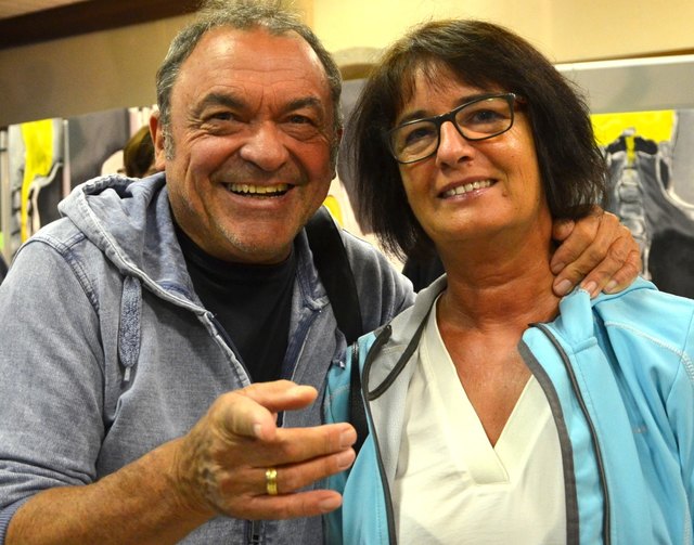 Immer gut drauf: Reingard Karger und Erika