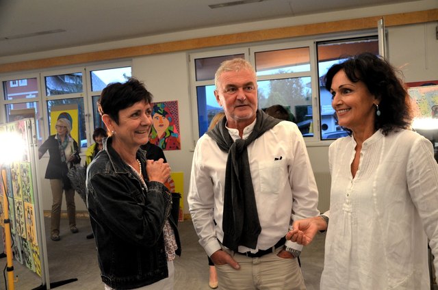 Sigrid und Karl Klinar mit Silvia Steinacher