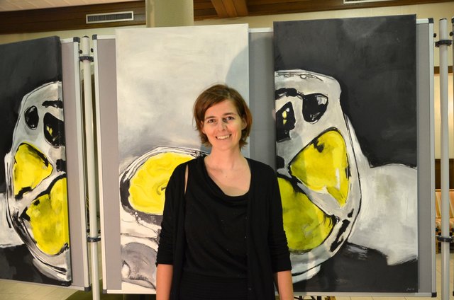 Melanie Joch verfremdet Computertograhien des Kopfes