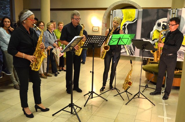 Das Quartett Sax-Blues 4.0 stimmte klassisch ein