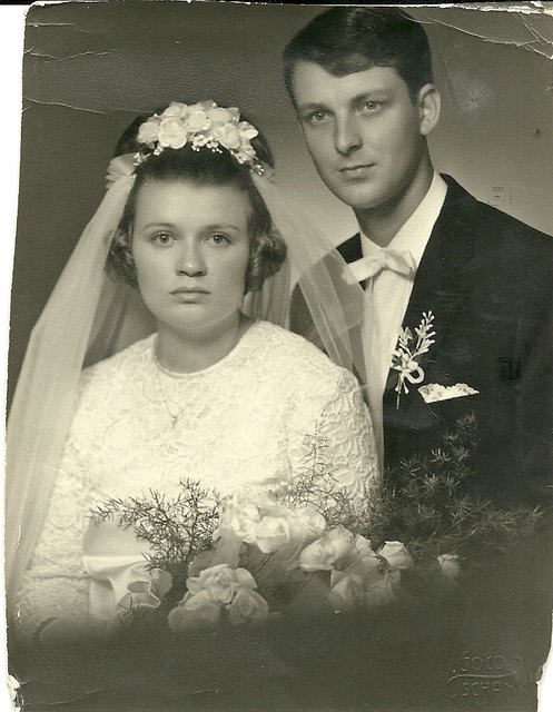 Elfriede und Karl bei ihrer Hochzeit im Jahr 1967