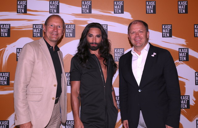 Konzert: Urs Harnik-Lauris, Conchita Wurst und Bernhard Rinner (v. l.) | Foto: Grazer Spielstätten/Liu Jun